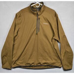 Eddie Bauer Activator Grid Fleece Quarter Zip Men’s Size XXL Activewear Shirt